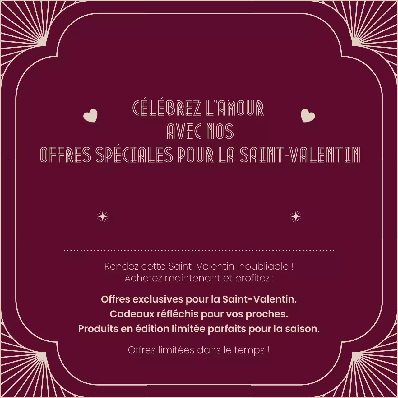 Marron Vintage Promotion de la Saint-Valentin