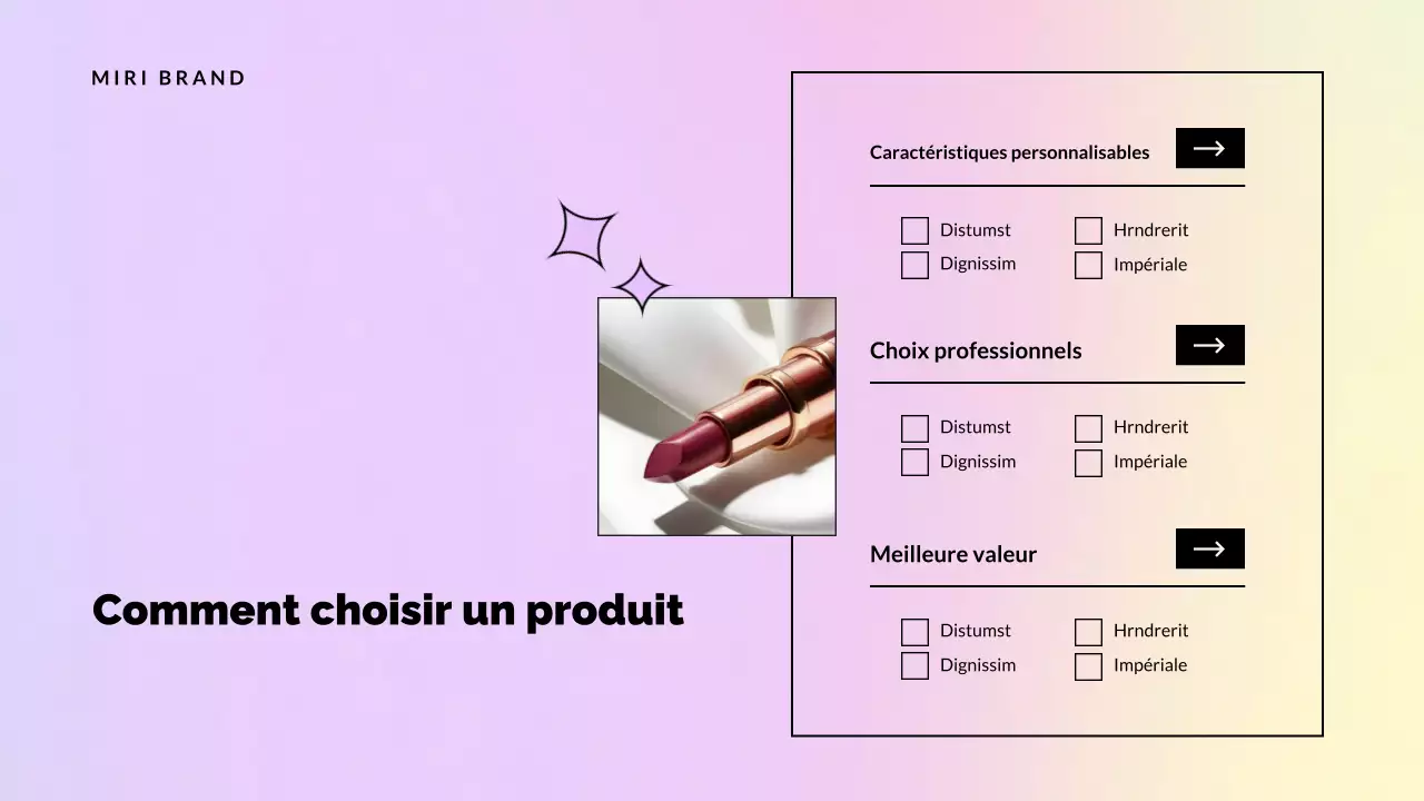 catalogue de produits promotionnel rose et élégant