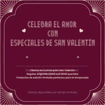 Granate Vintage Promoción San Valentín