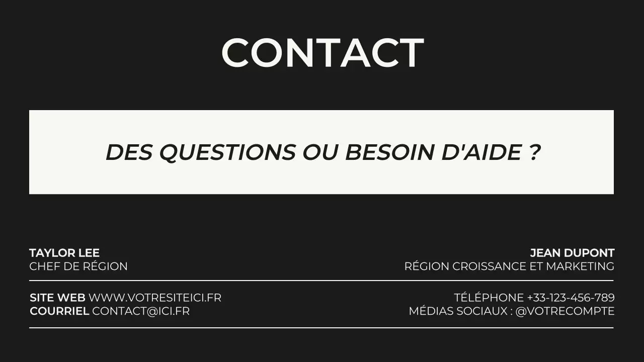 Présentation moderne et noire de la promotion du commerce électronique