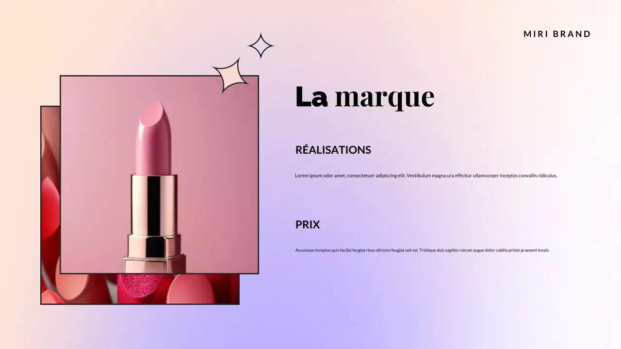 catalogue de produits promotionnel rose et élégant