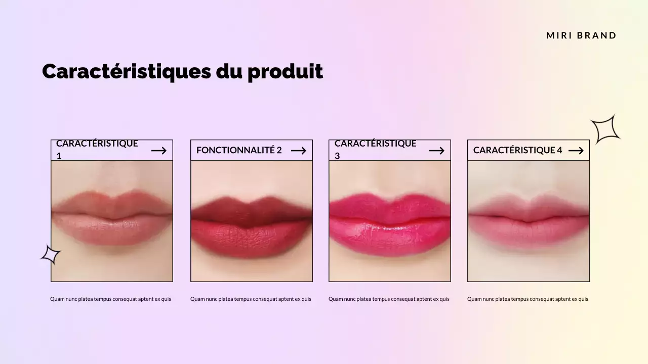 catalogue de produits promotionnel rose et élégant