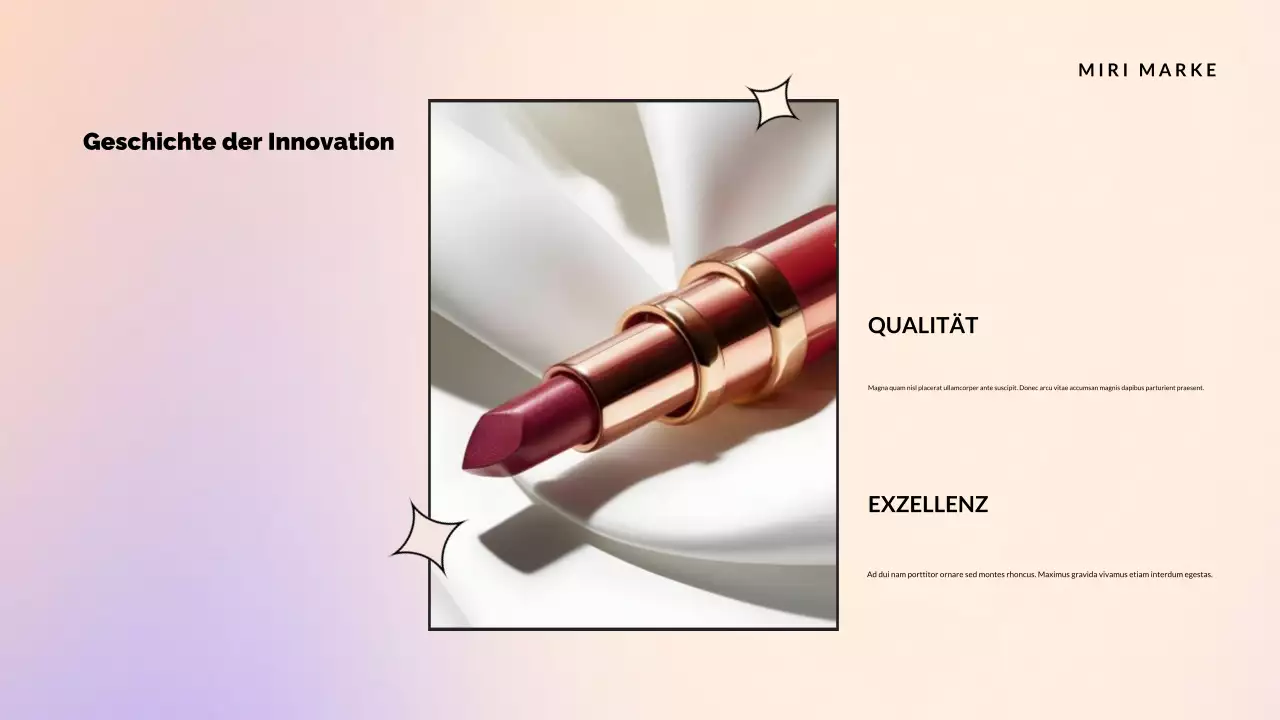 Rosa eleganter Produktkatalog Promotion