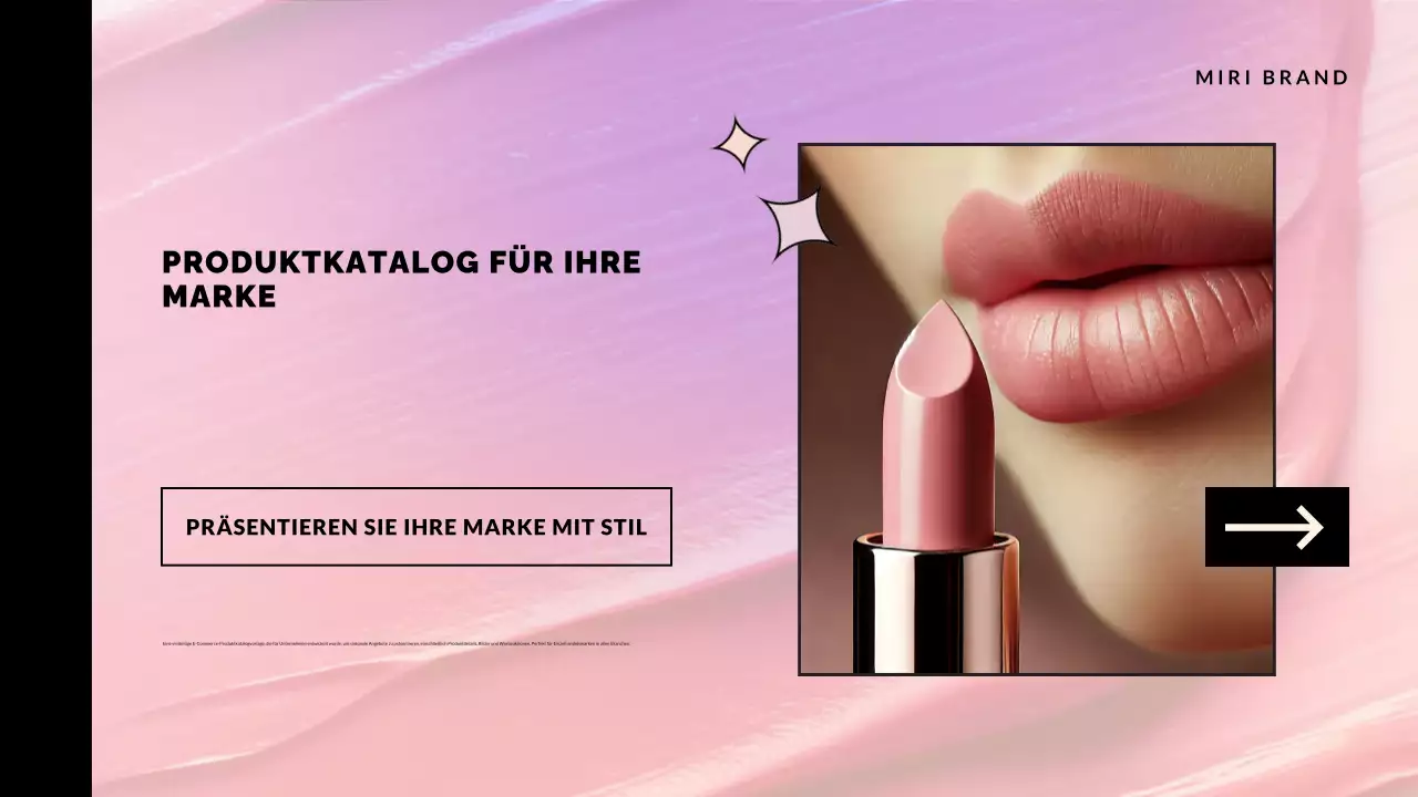 Rosa eleganter Produktkatalog Promotion