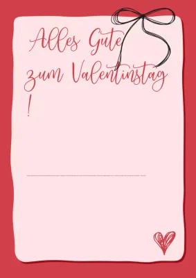 Handgezeichnete romantische Liebeskarte