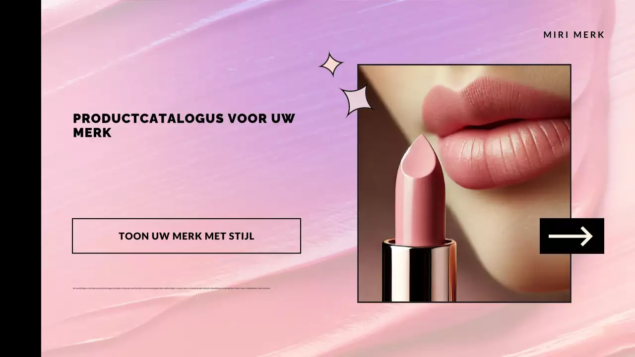 promotie roze elegante productcatalogus