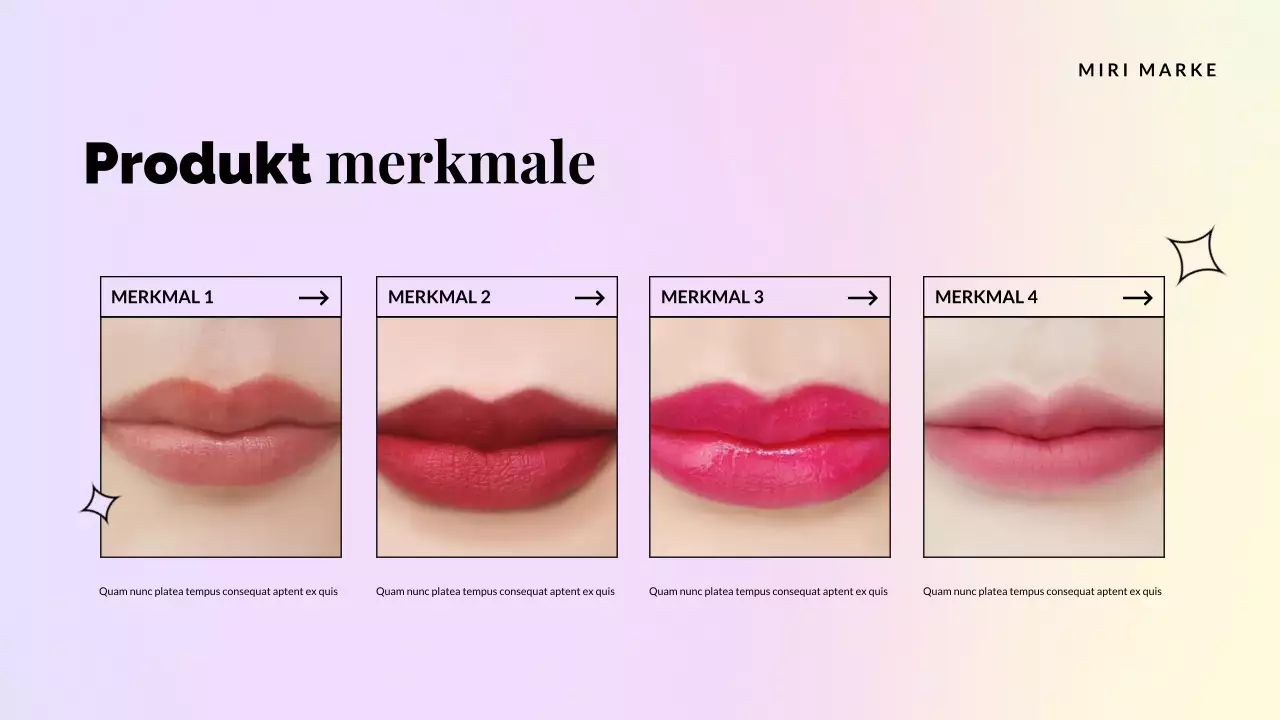 Rosa eleganter Produktkatalog Promotion