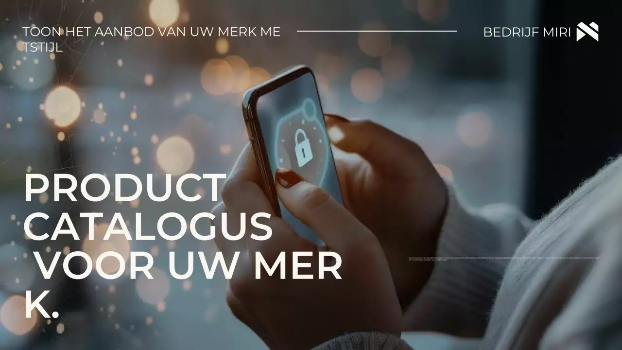 Zwart Modern E-Commerce Promotie Presentatie