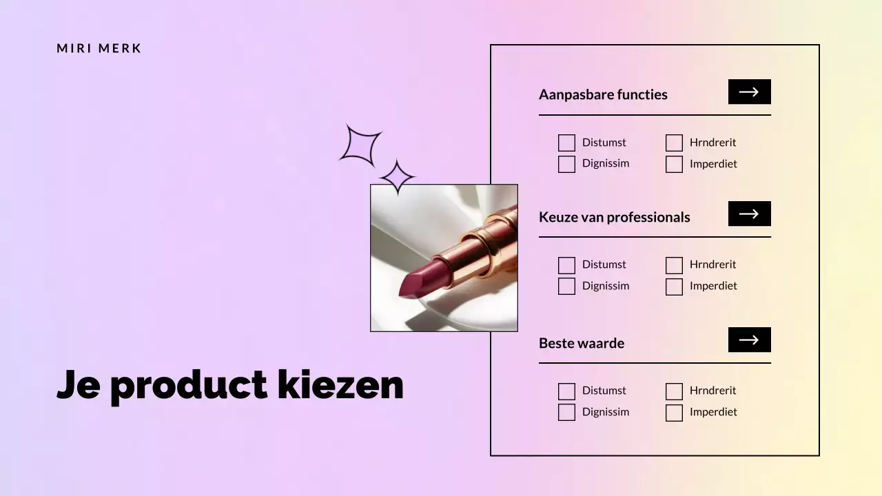 promotie roze elegante productcatalogus