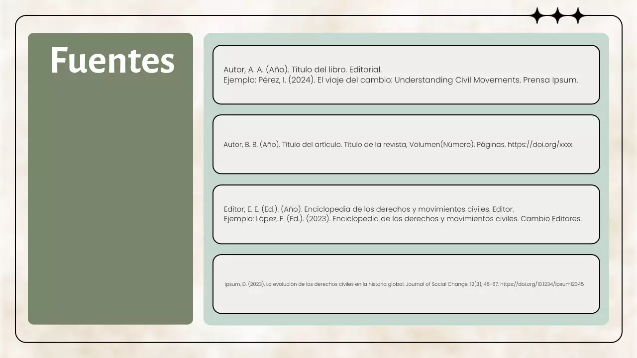 Presentación de los movimientos civiles clásicos de Sage