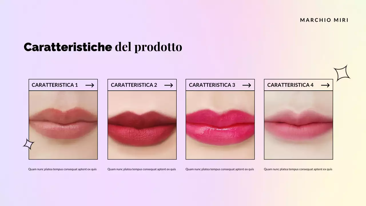 promozione del catalogo prodotti rosa elegante