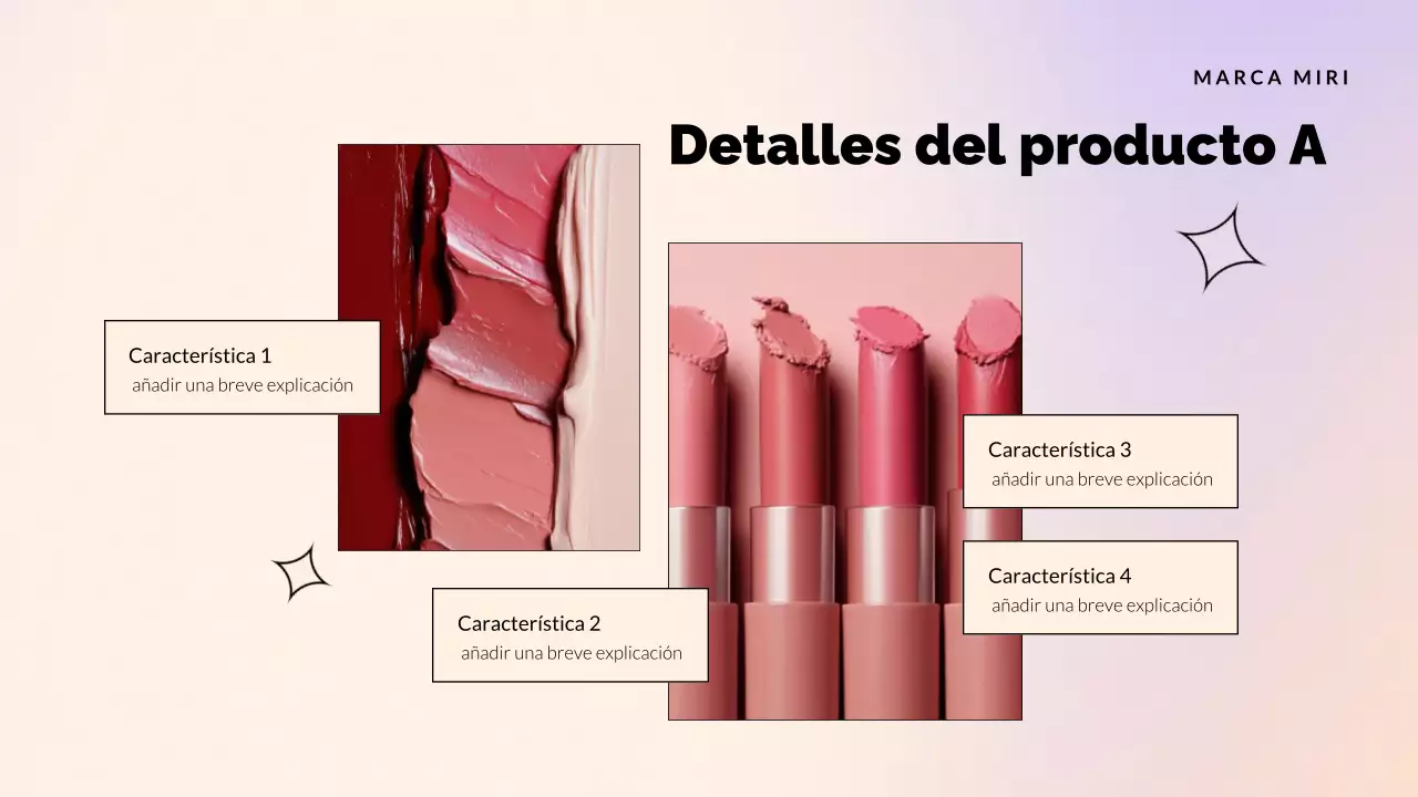 promoción del catálogo de productos rosa elegante