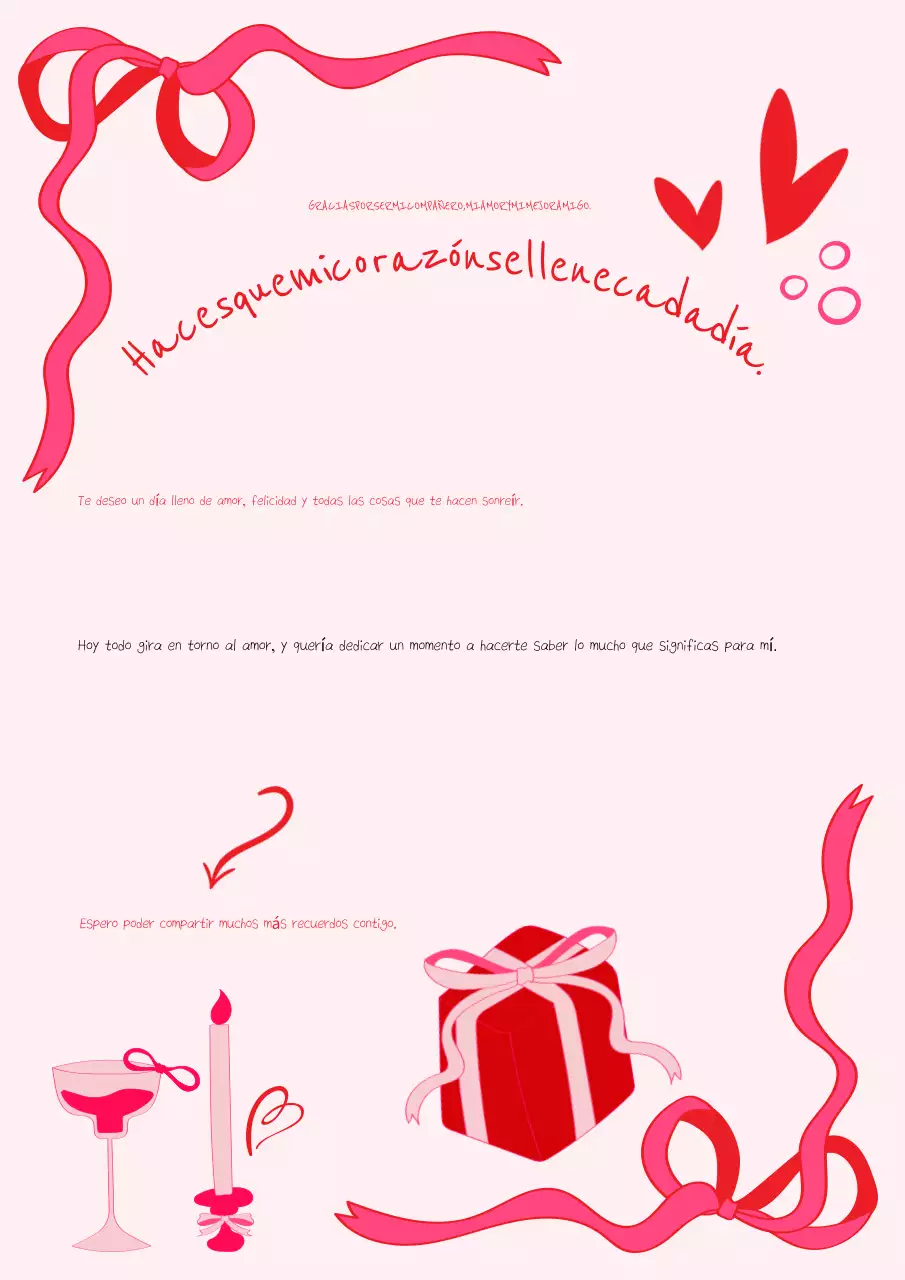 tarjeta roja de amor romántico