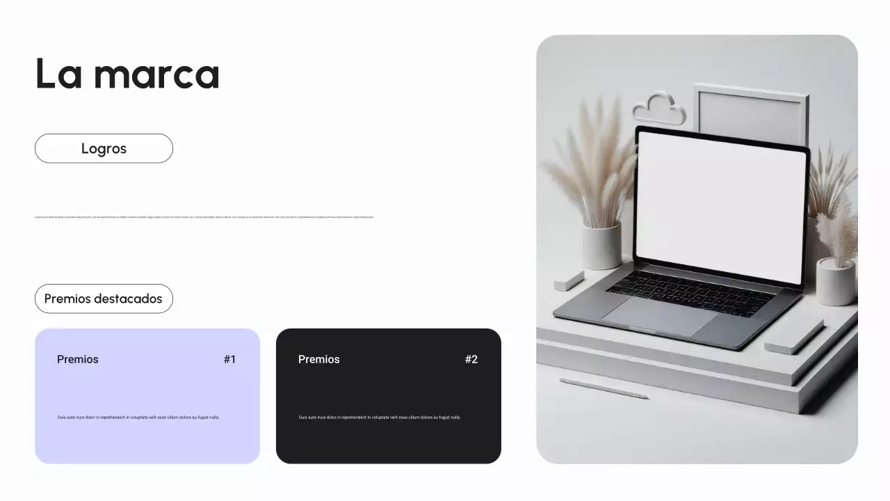 Catálogo de productos de dispositivos digitales modernos en negro y morado