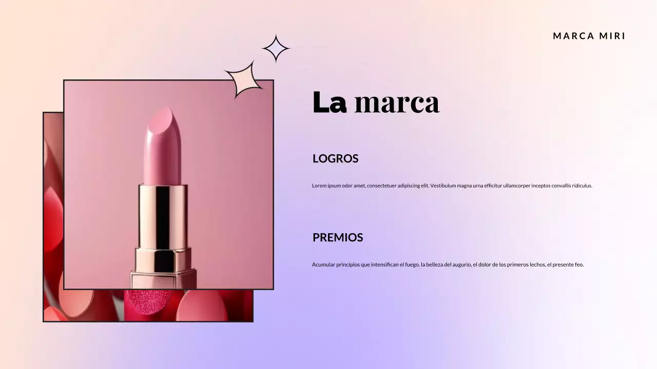 promoción del catálogo de productos rosa elegante