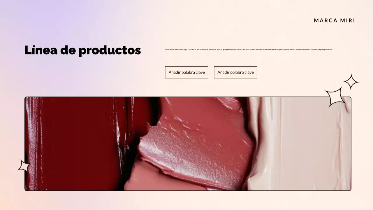 promoción del catálogo de productos rosa elegante