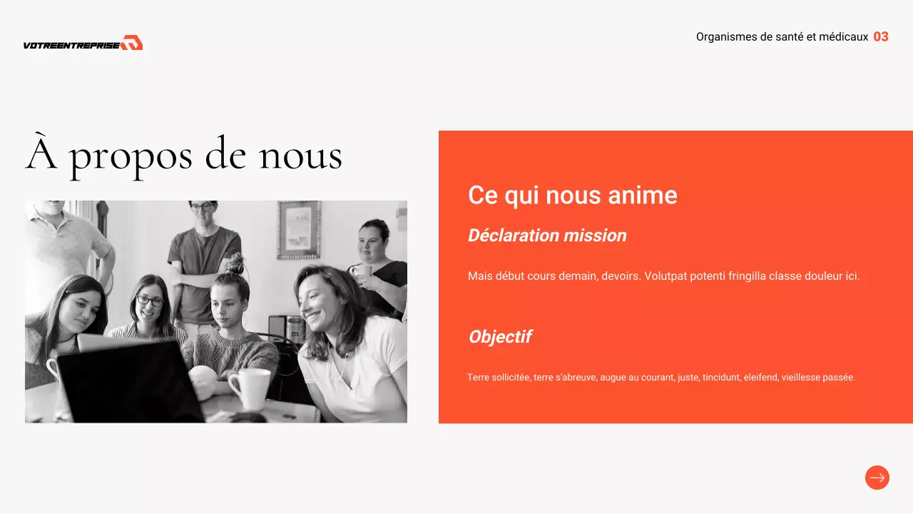 présentation professionnelle grise des soins de santé