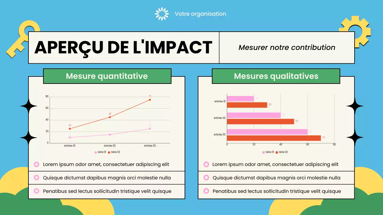 Présentation illustrée et colorée d'une association à but non lucratif