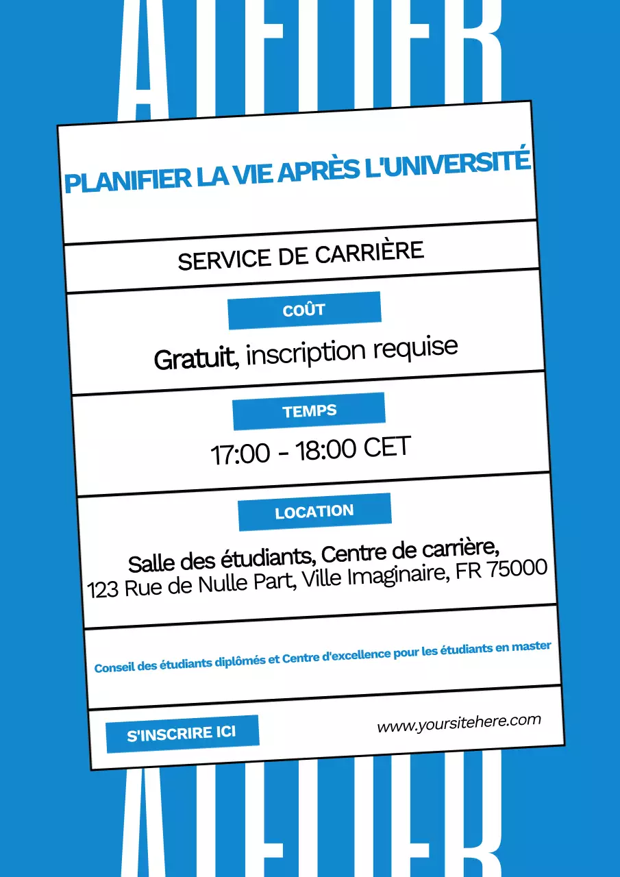 Bleu Dessin à la main Atelier moderne Éducation