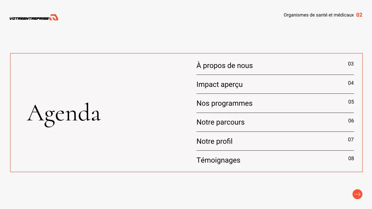 présentation professionnelle grise des soins de santé