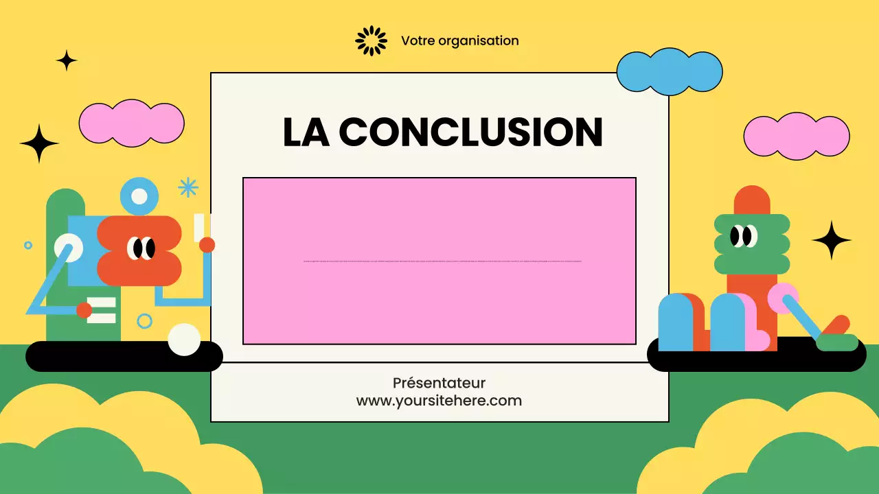 Présentation illustrée et colorée d'une association à but non lucratif