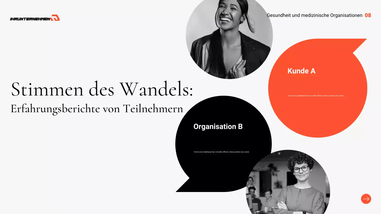 graue professionelle Gesundheitsvorsorge Präsentation