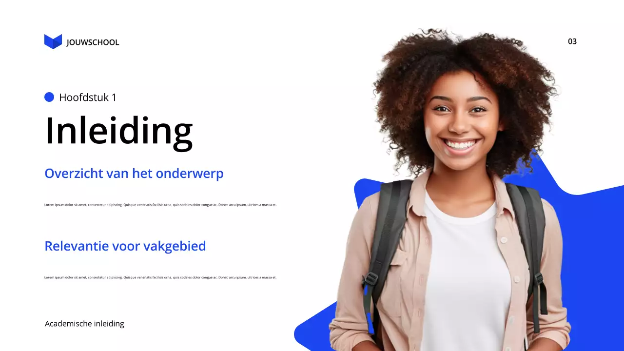 blauw modern onderwijs lezing