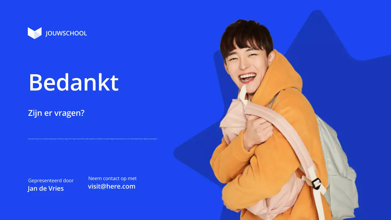 blauw modern onderwijs lezing