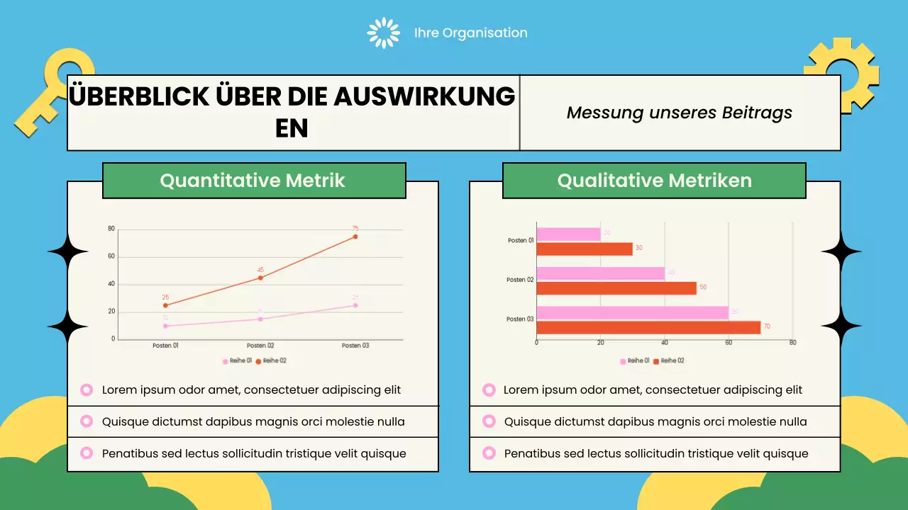 Bunt illustrierte Non-Profit-Präsentation