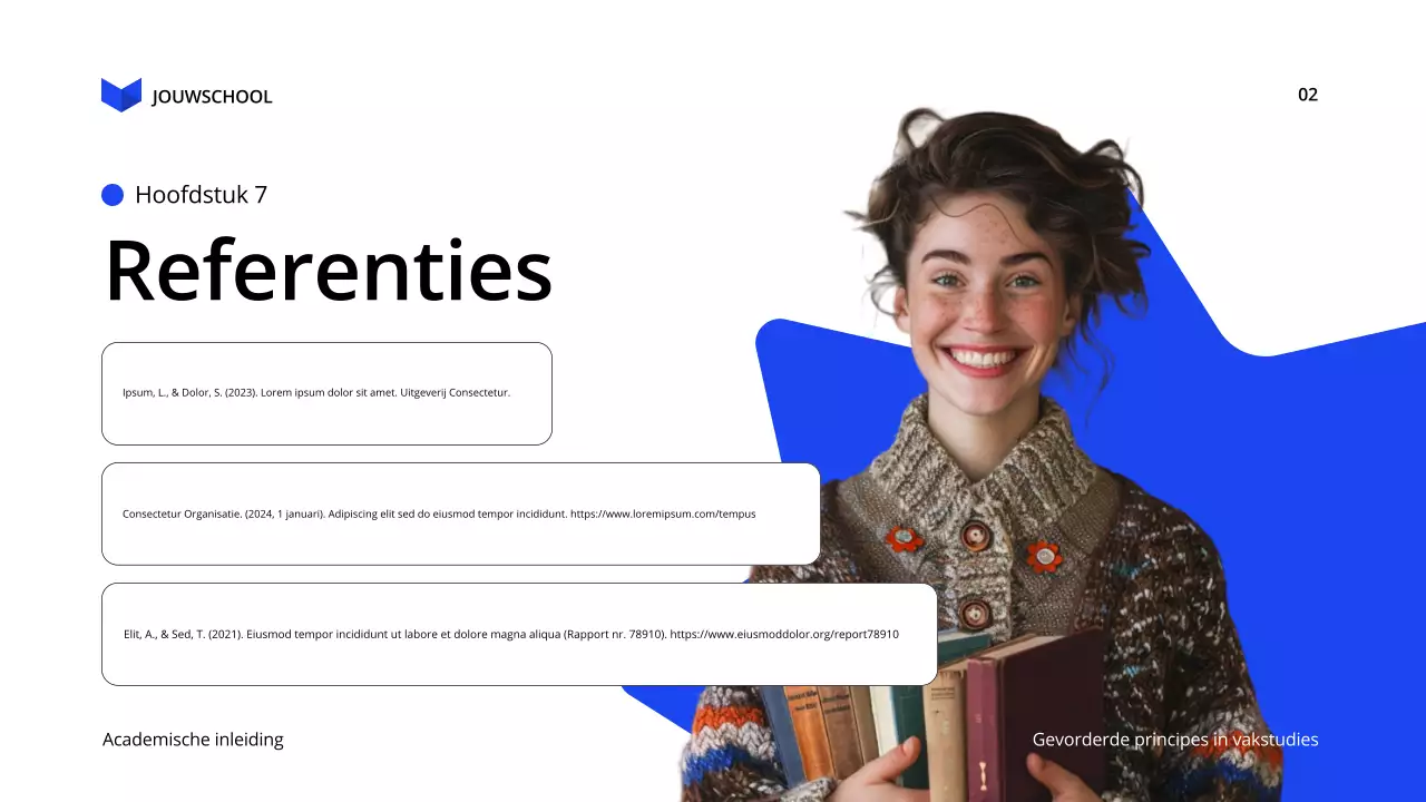 blauw modern onderwijs lezing