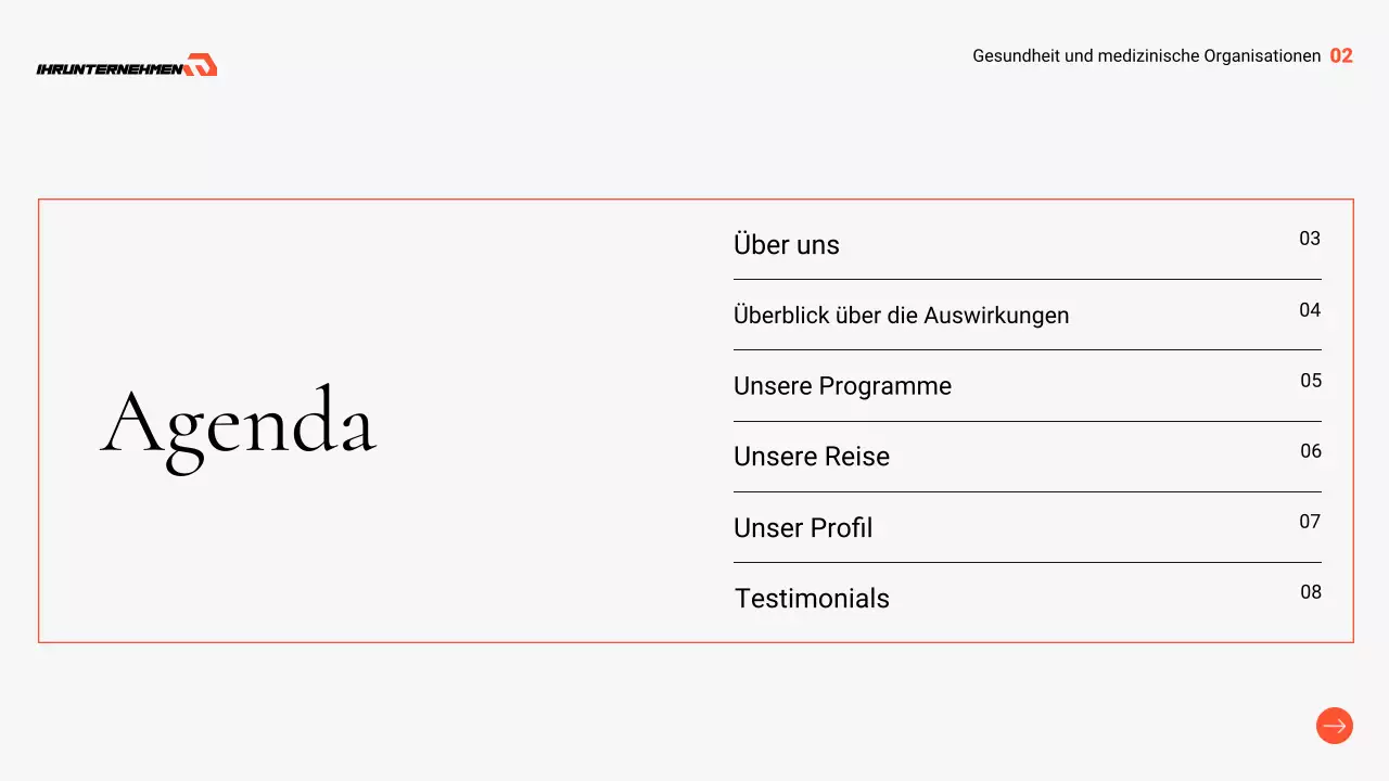 graue professionelle Gesundheitsvorsorge Präsentation