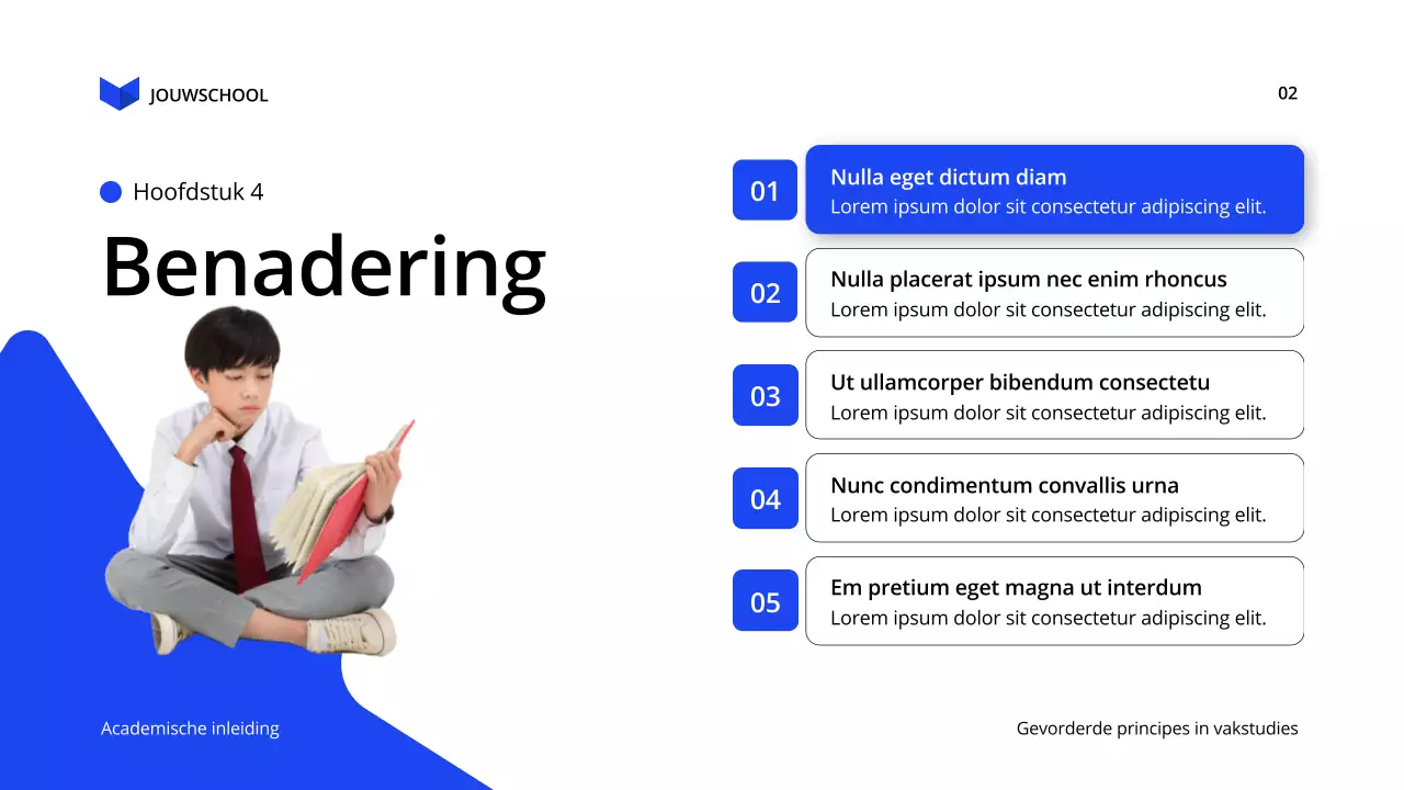 blauw modern onderwijs lezing