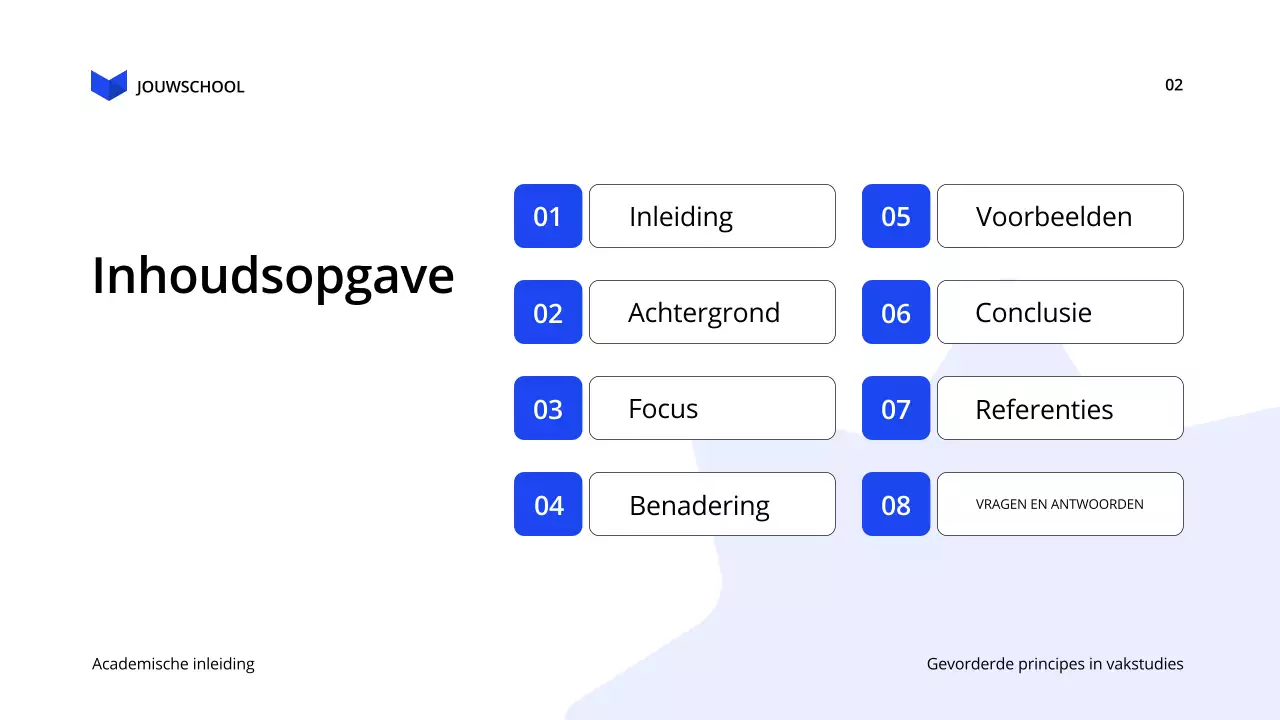 blauw modern onderwijs lezing