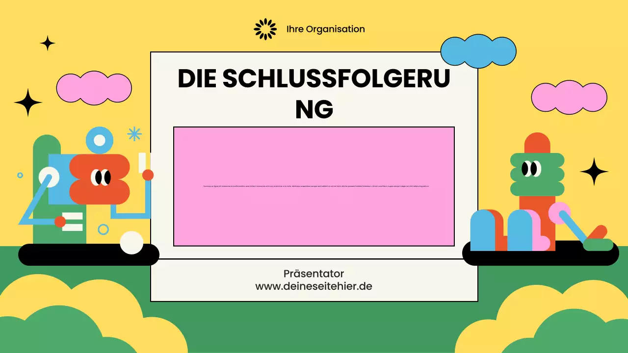 Bunt illustrierte Non-Profit-Präsentation