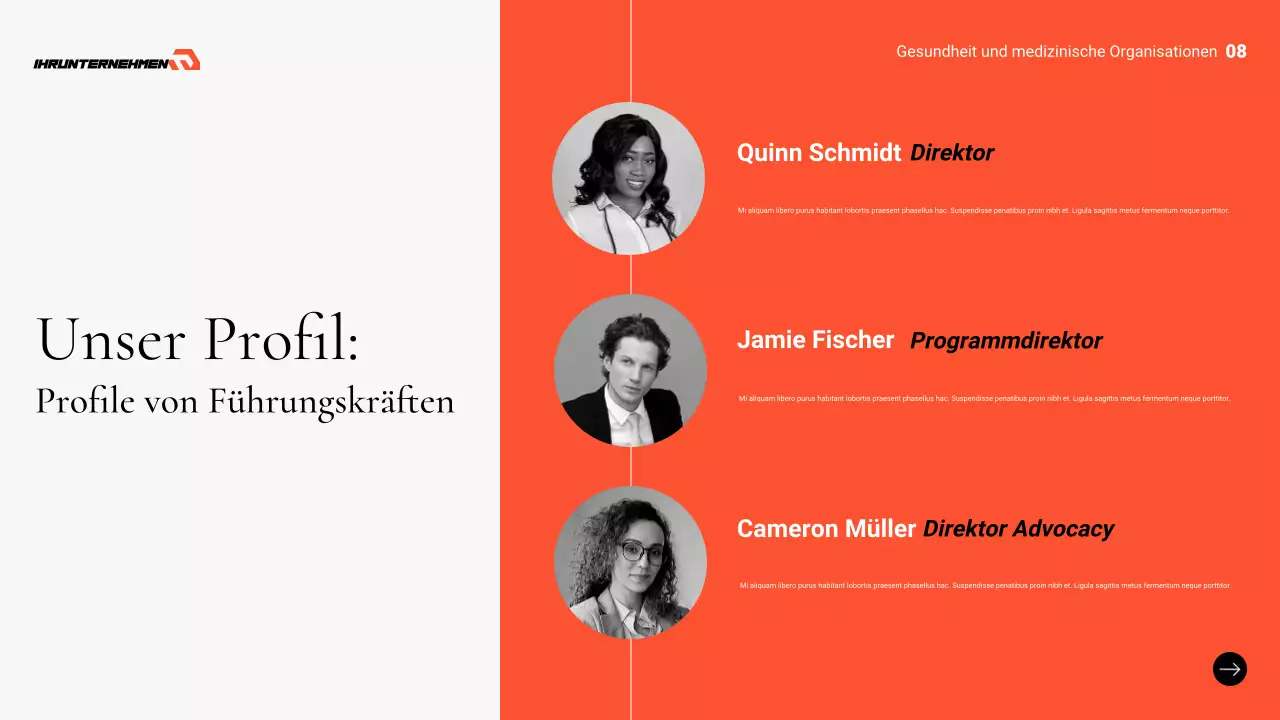 graue professionelle Gesundheitsvorsorge Präsentation