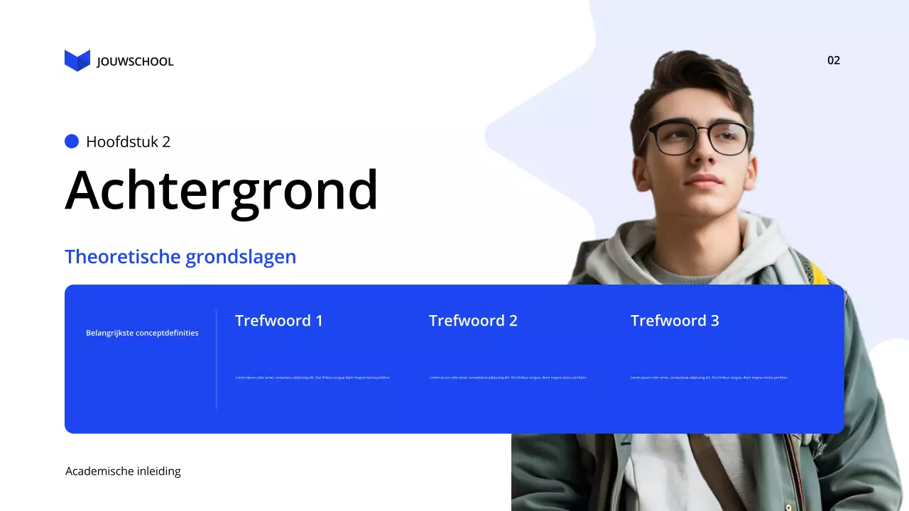 blauw modern onderwijs lezing