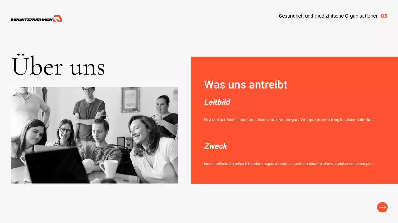 graue professionelle Gesundheitsvorsorge Präsentation