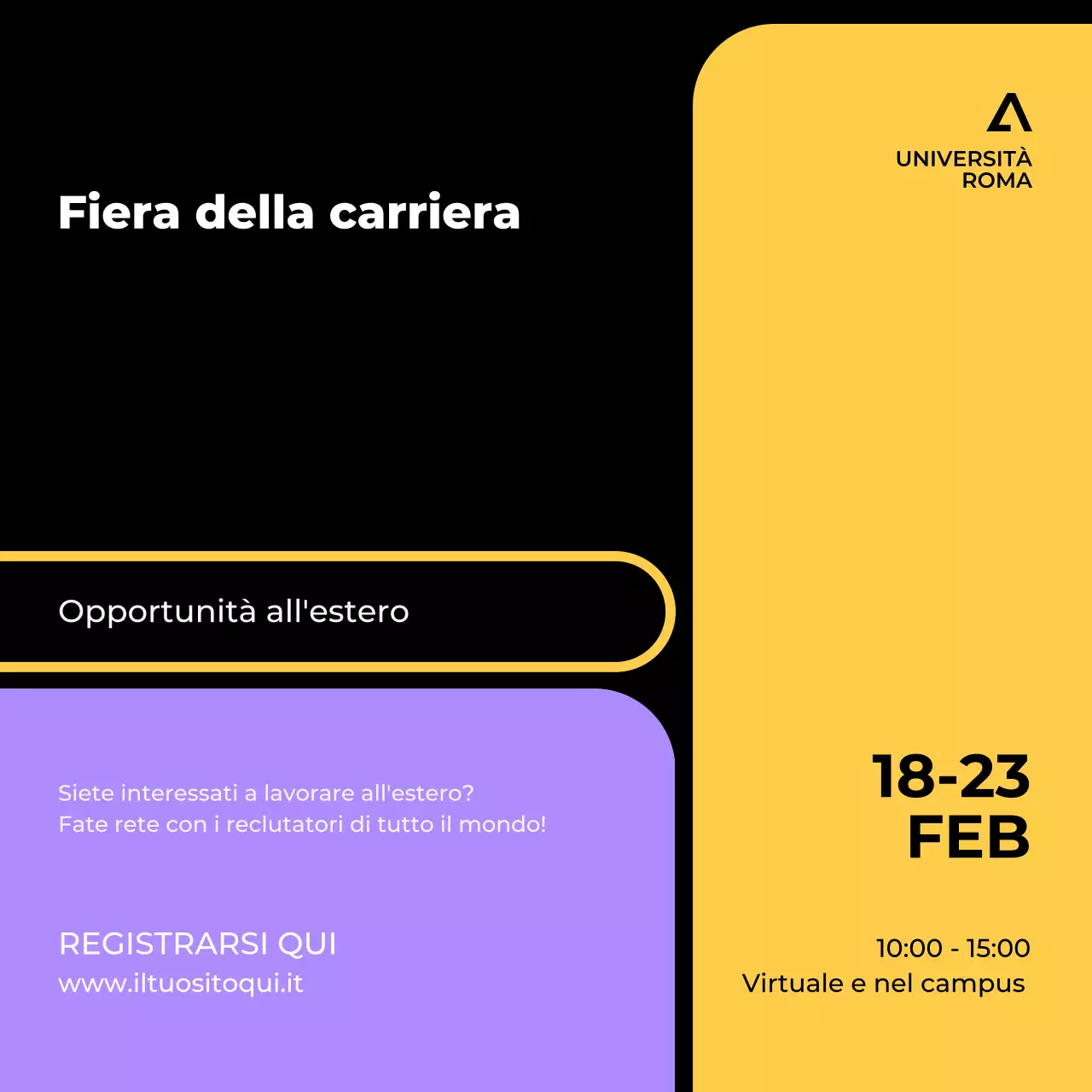 Fiera delle carriere a griglia semplice