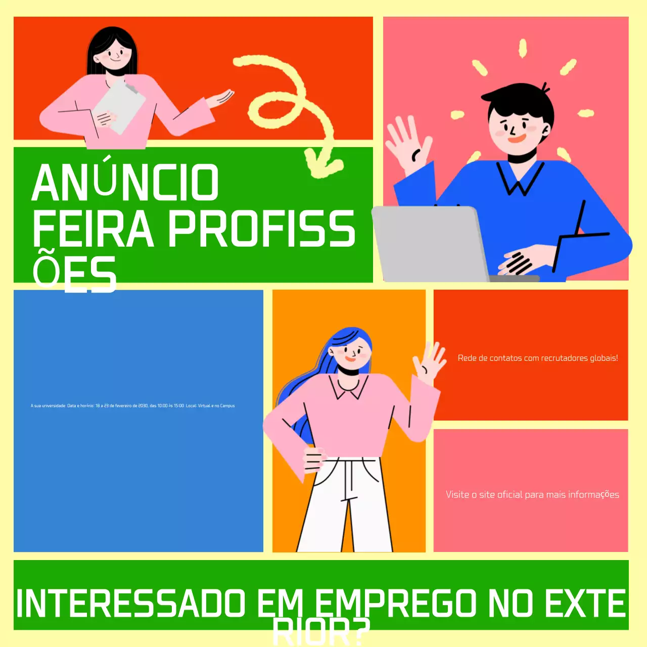 Anúncio da Feira de Carreiras da Bento Grid