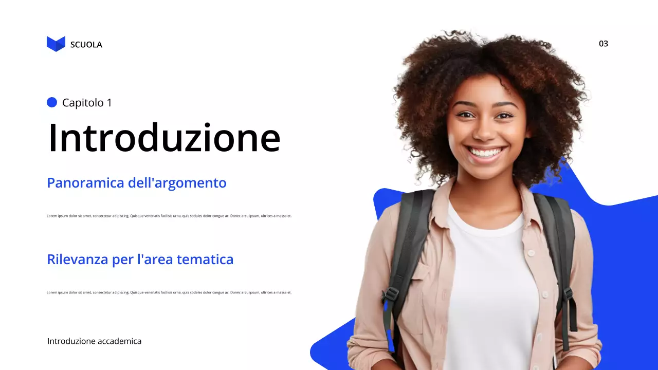 conferenza sull'educazione moderna blu