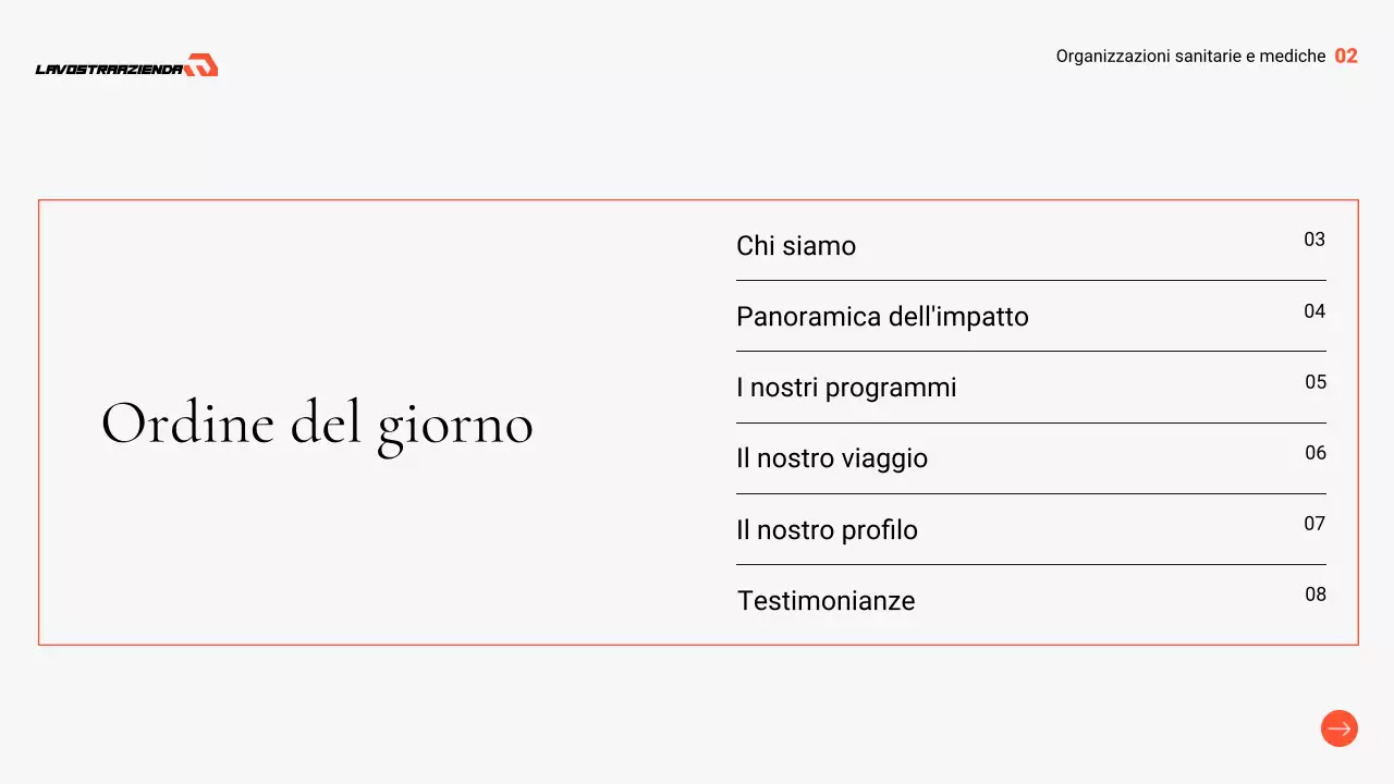 presentazione professionale sanitaria grigia