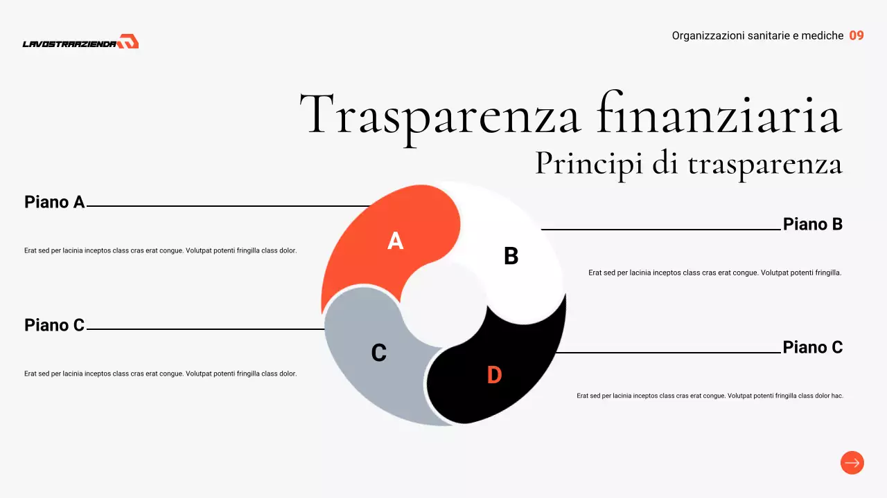 presentazione professionale sanitaria grigia