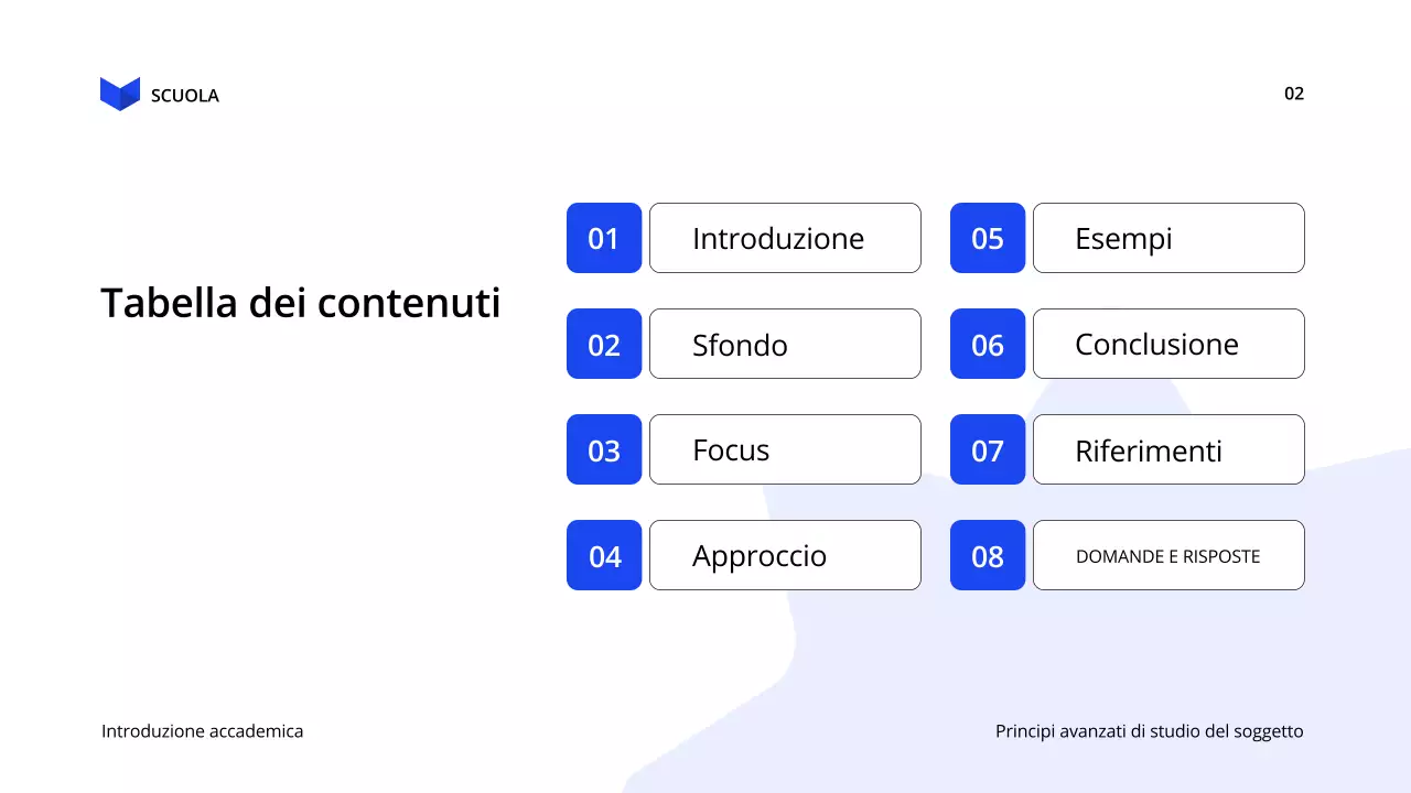 conferenza sull'educazione moderna blu