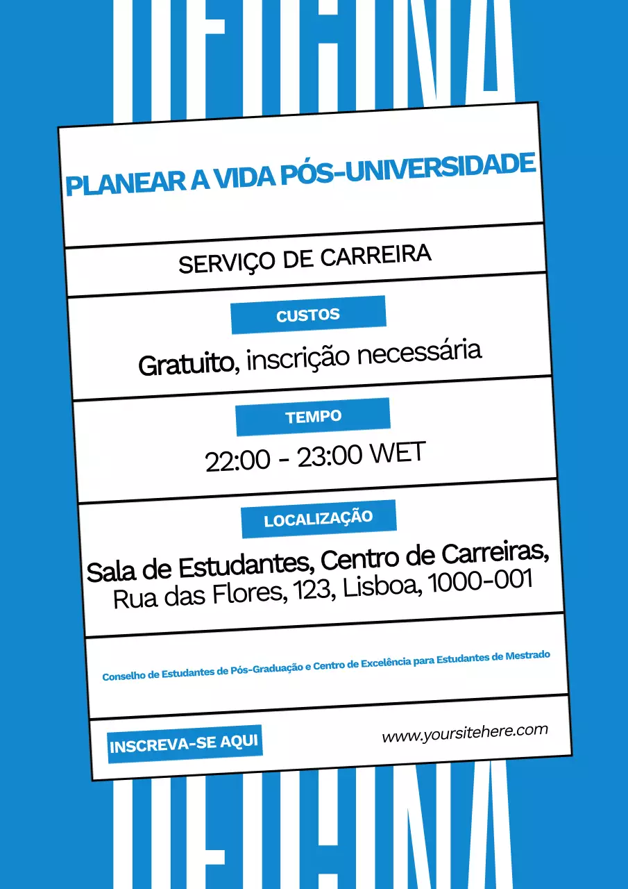Azul Desenhado à mão Oficina moderna Educação