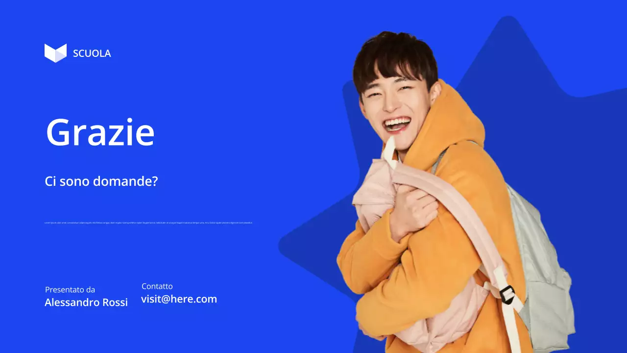 conferenza sull'educazione moderna blu