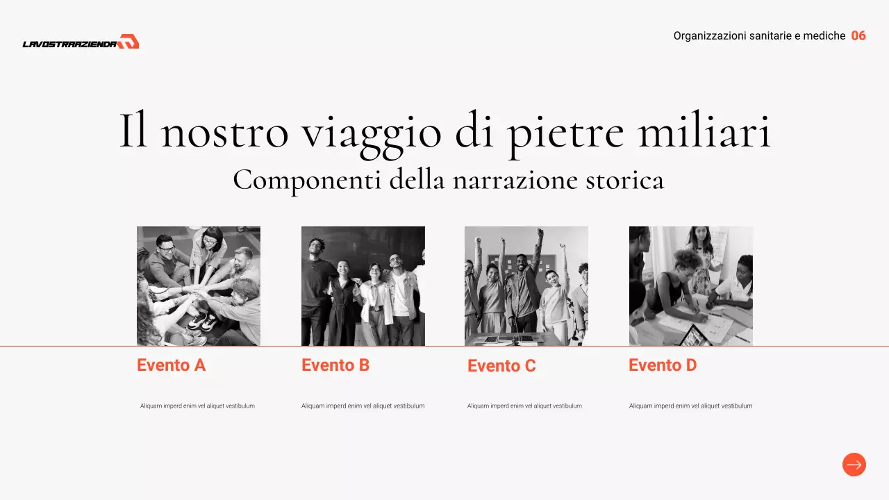 presentazione professionale sanitaria grigia