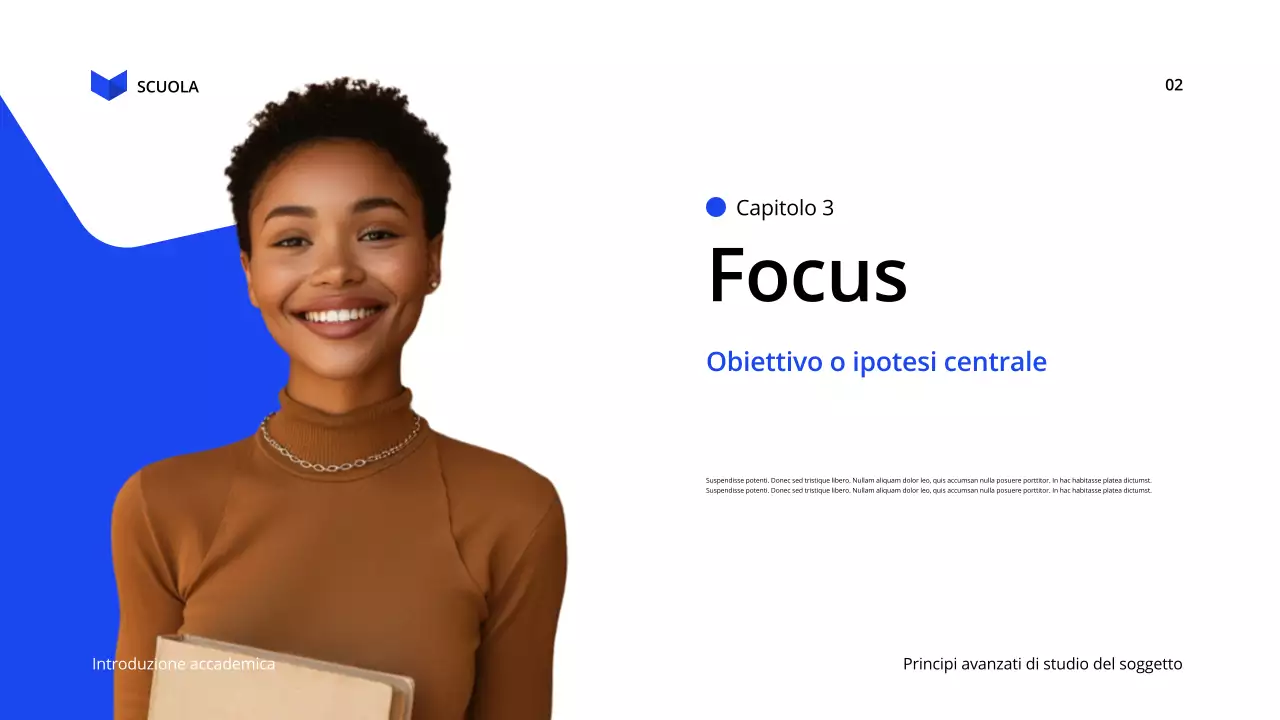 conferenza sull'educazione moderna blu