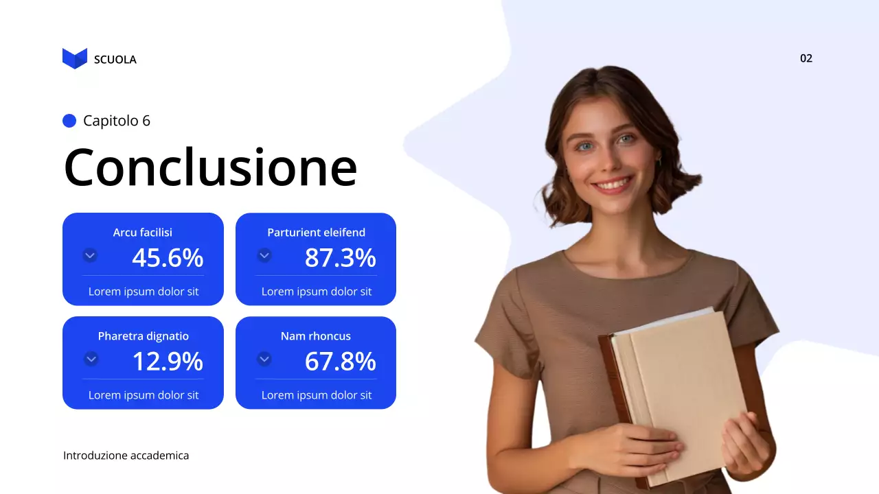 conferenza sull'educazione moderna blu