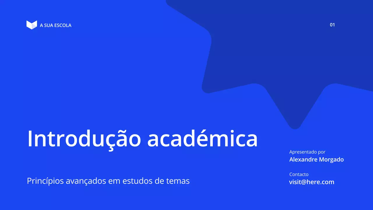 palestra sobre educação moderna azul