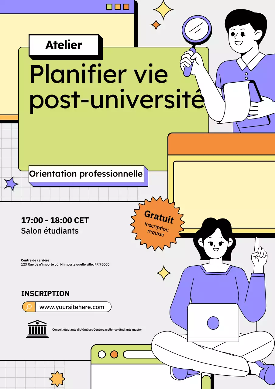 Affiche de l'atelier sur les carrières modernes